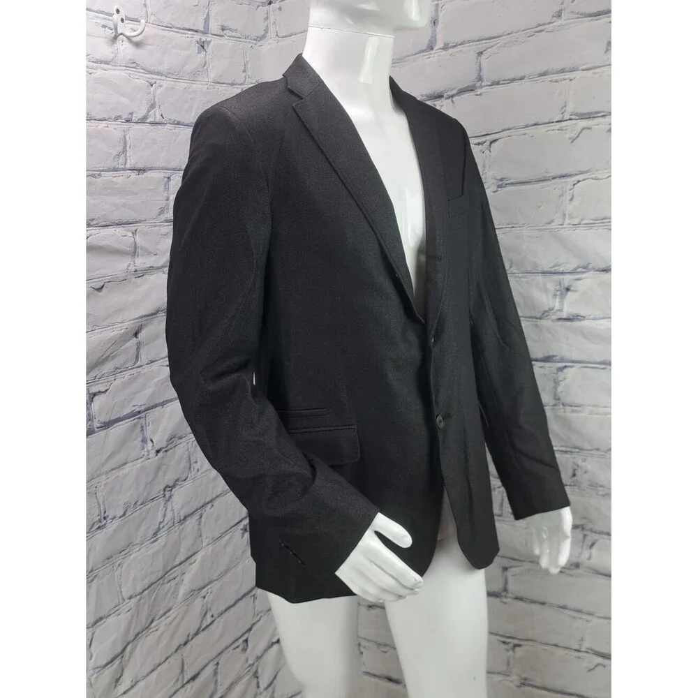Hugo Boss Men's Sport Coat Blazer 3/2 Roll Jacket Denim Regular Fit Casu 42R